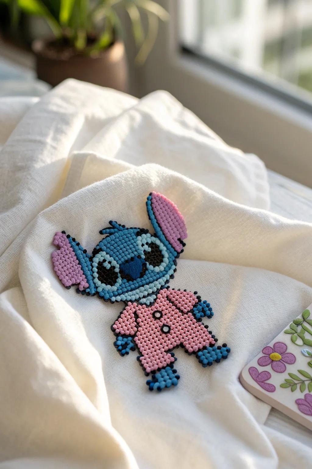 Snuggle up with Stitch in his adorable pajamas—where coziness meets craftsmanship!