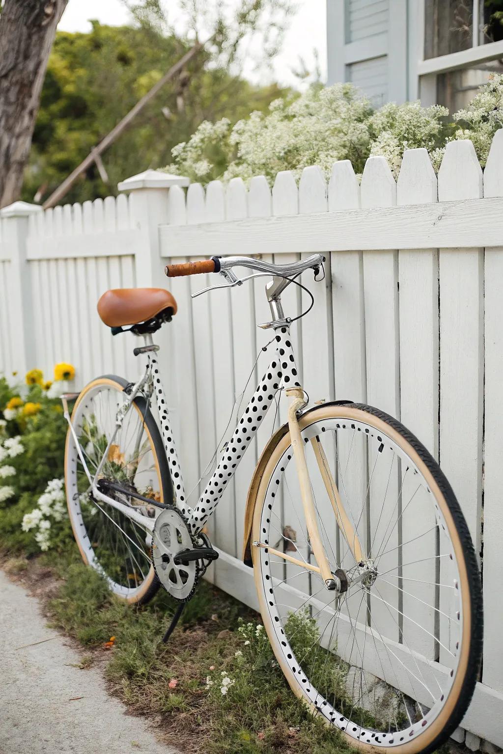 Ride in style with a touch of elegance: Embrace the timeless charm of polka dots!
