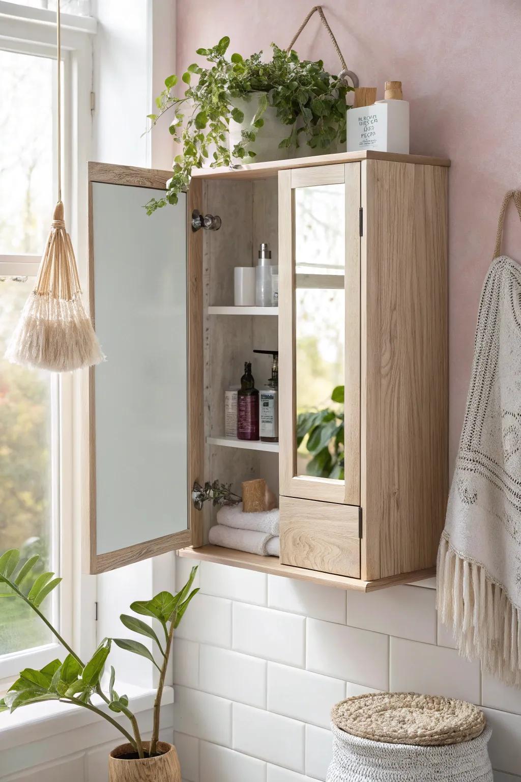 Discover hidden elegance with a minimalist mirror cabinet—your secret storage solution!