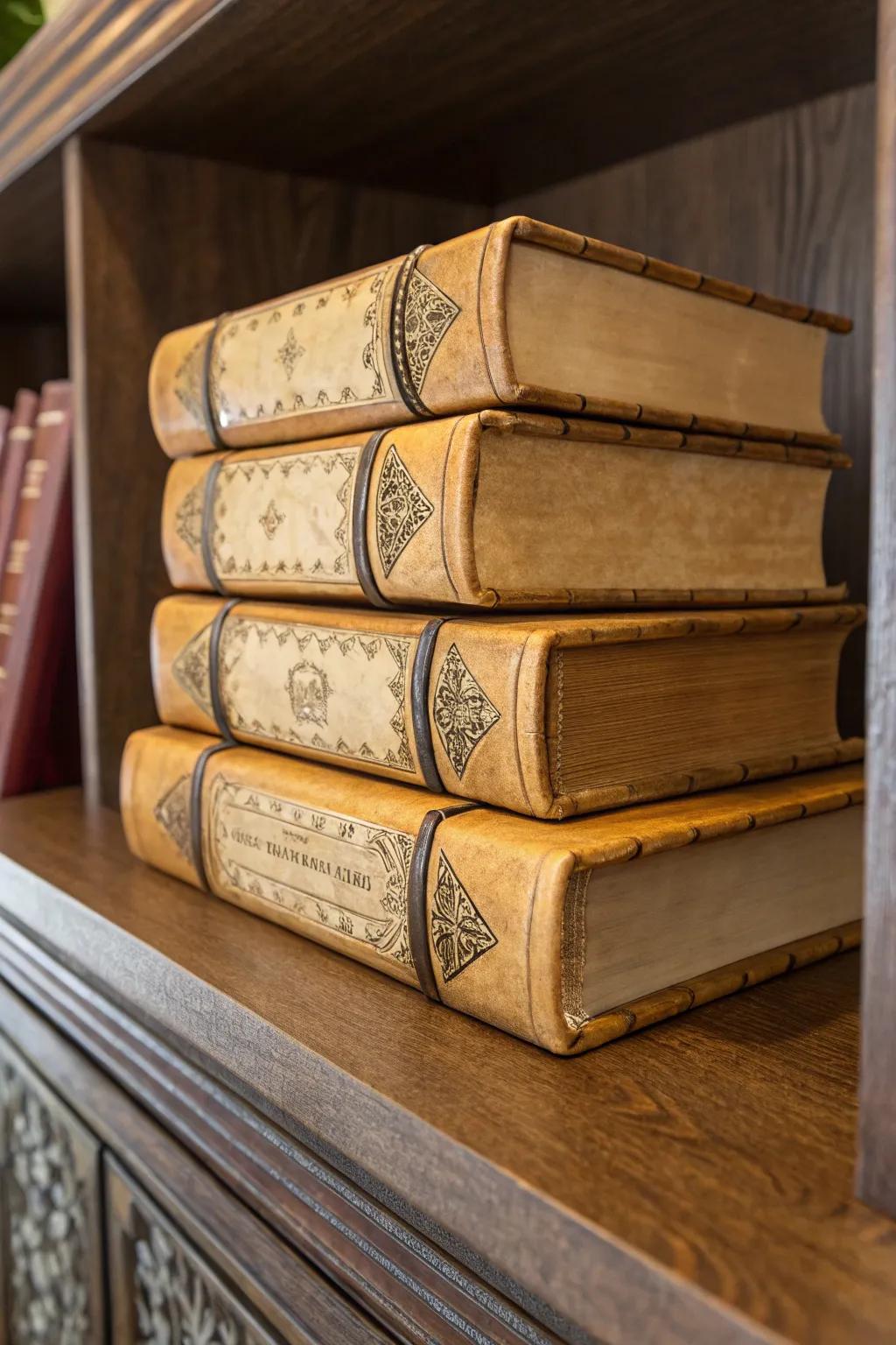 Elevate your gaming space with these handcrafted, decorative tomes—where art meets adventure.