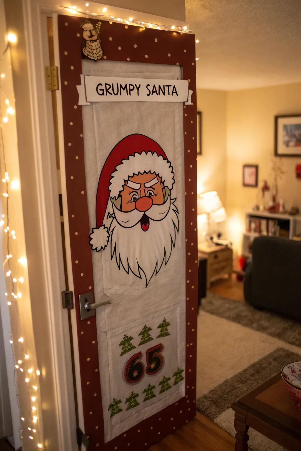 A humorous Santa countdown to Christmas day.