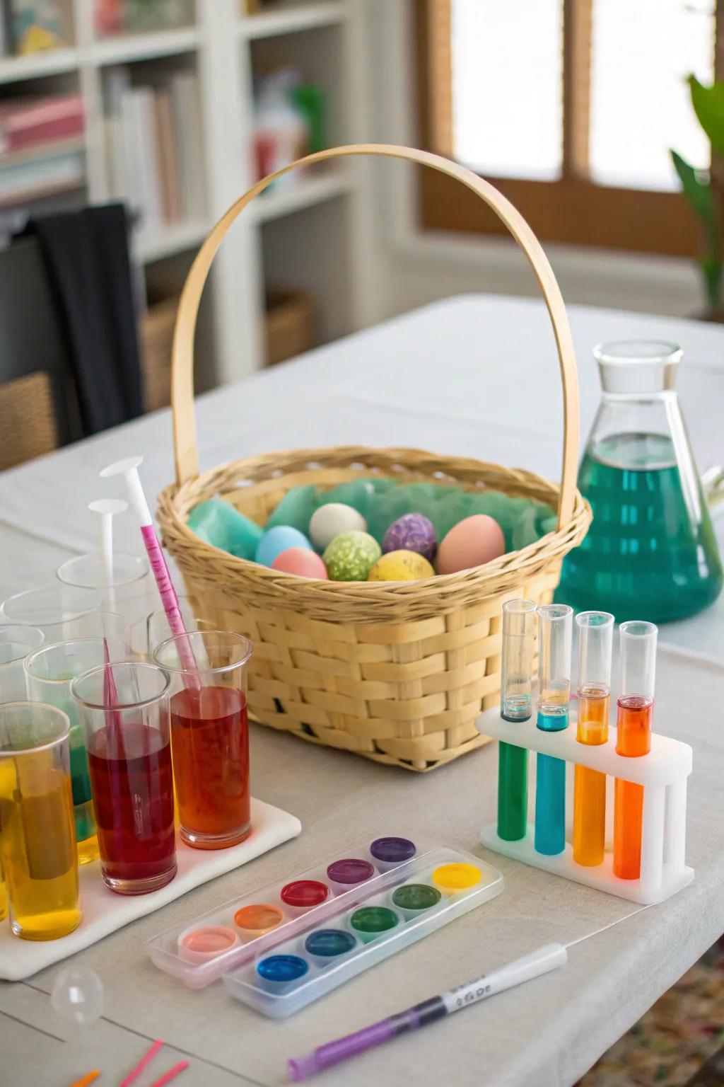 Spark curiosity with a science-themed Easter basket.