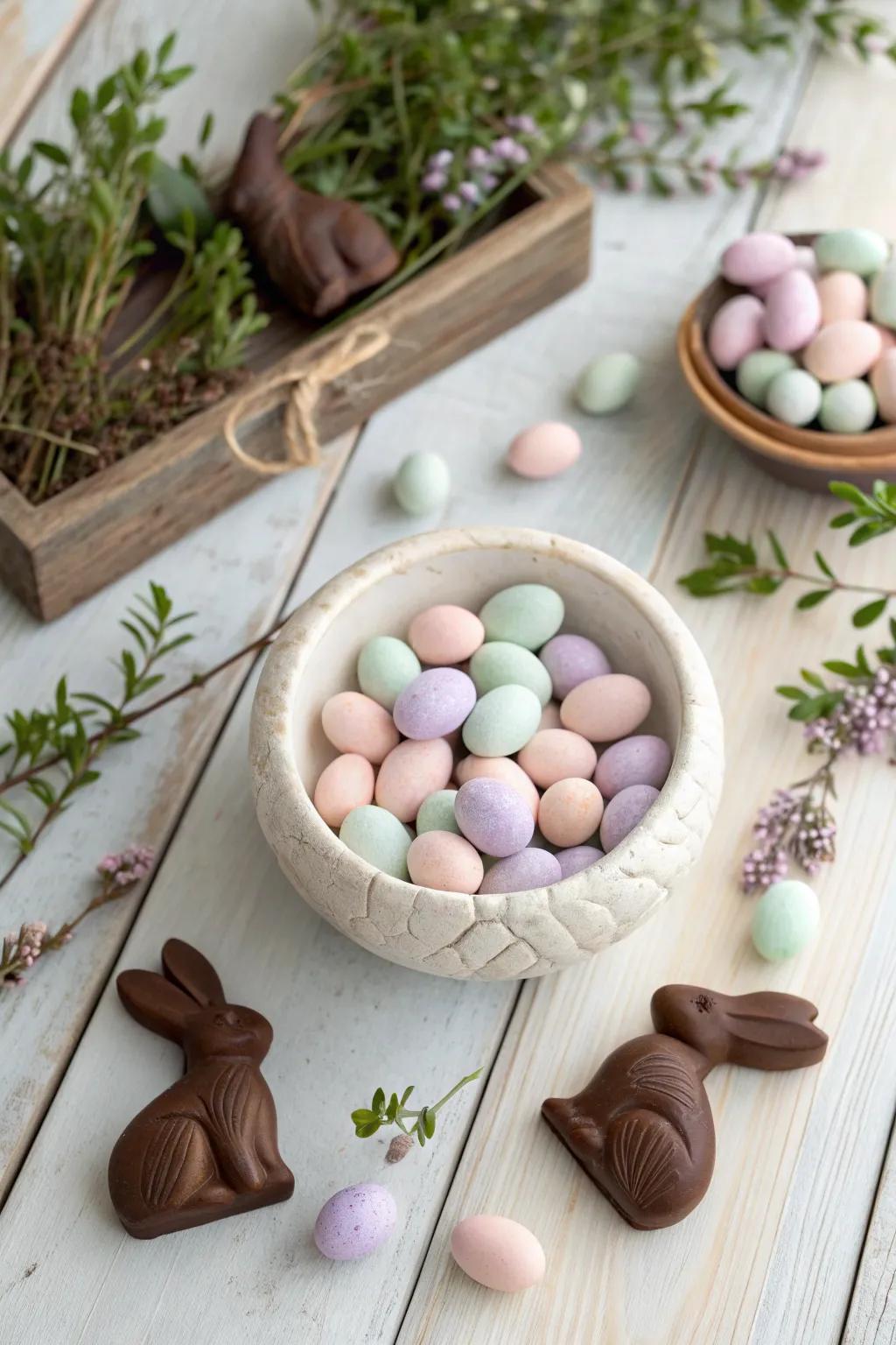 Delight your team with a charming array of Easter-themed snacks, blending simplicity and natural beauty.