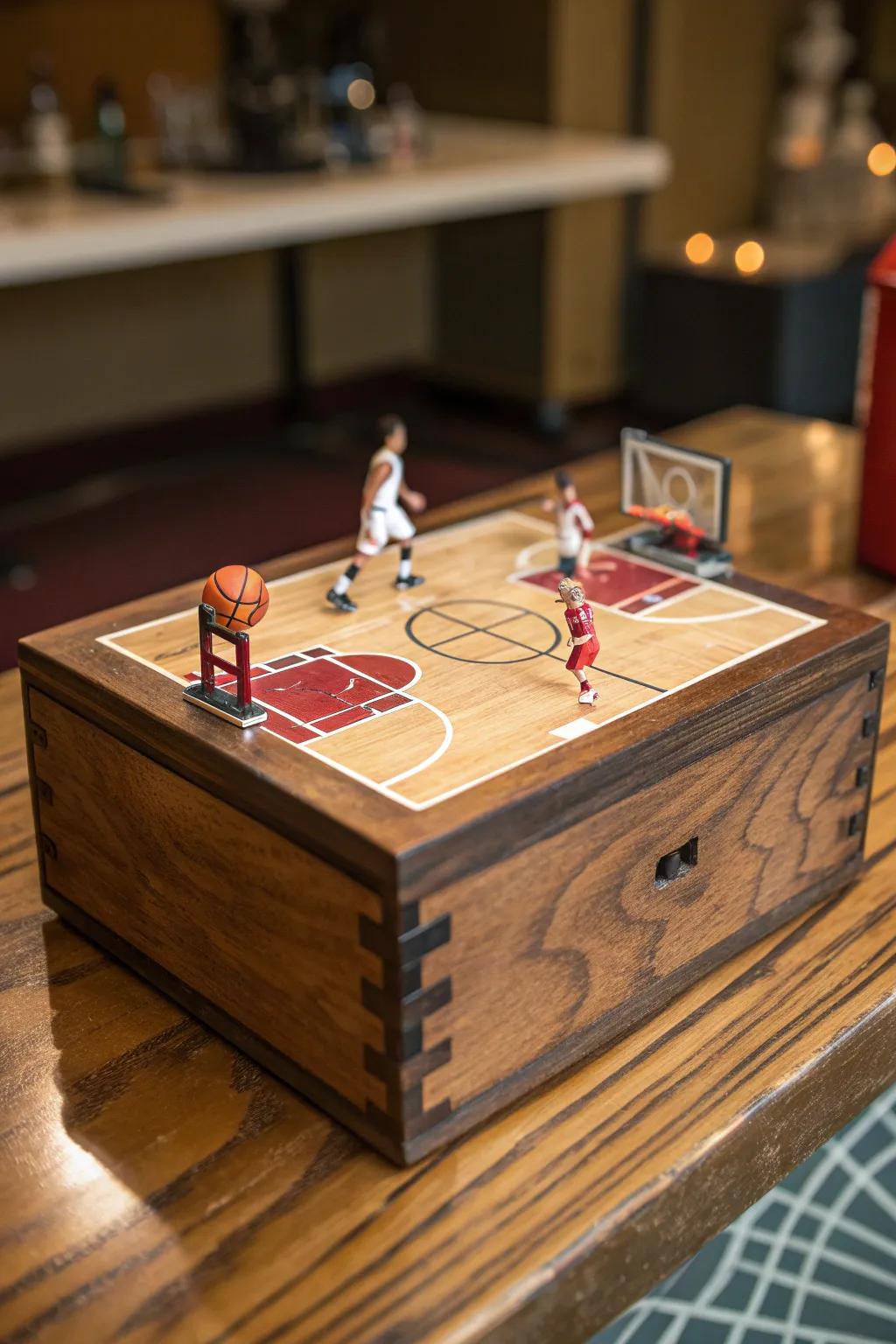 Craft your own mini basketball match for Valentine's Day—where creativity meets craftsmanship!