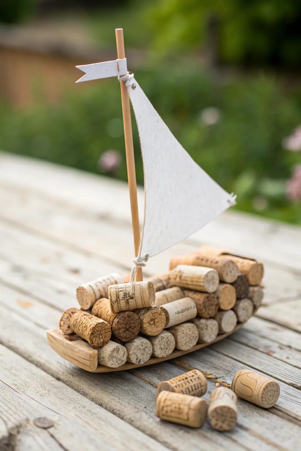 Set sail on creativity with these adorable cork boat floaters, perfect for little hands and big imaginations!