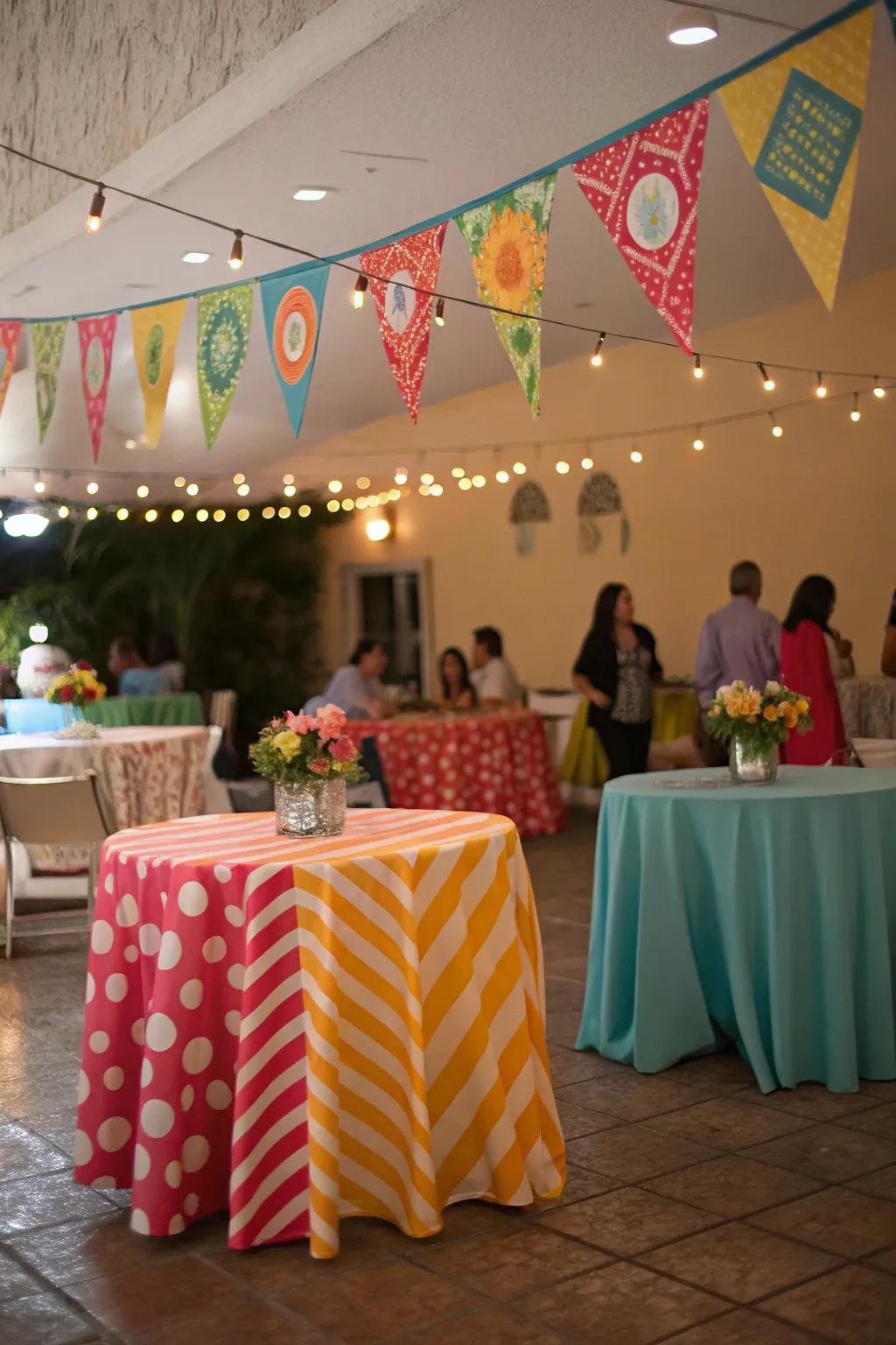 Elevate your party decor with thematic stenciling.