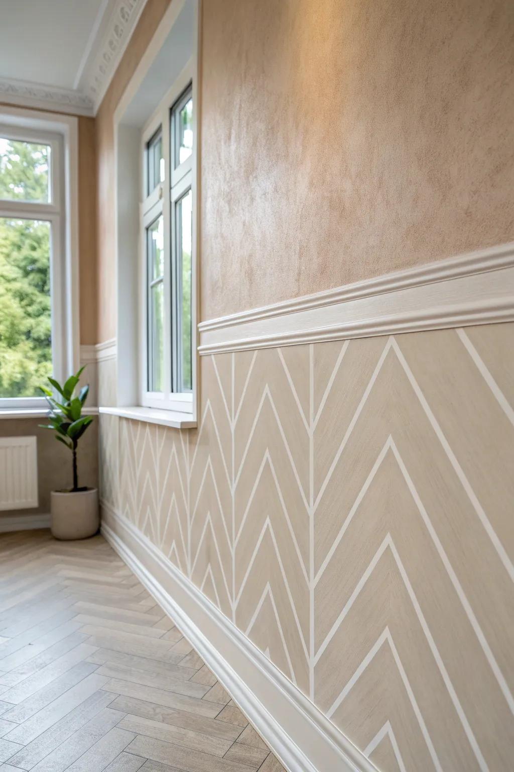 Add depth and texture to your walls with a subtle strie effect, perfect for a minimalist and boho-inspired home.