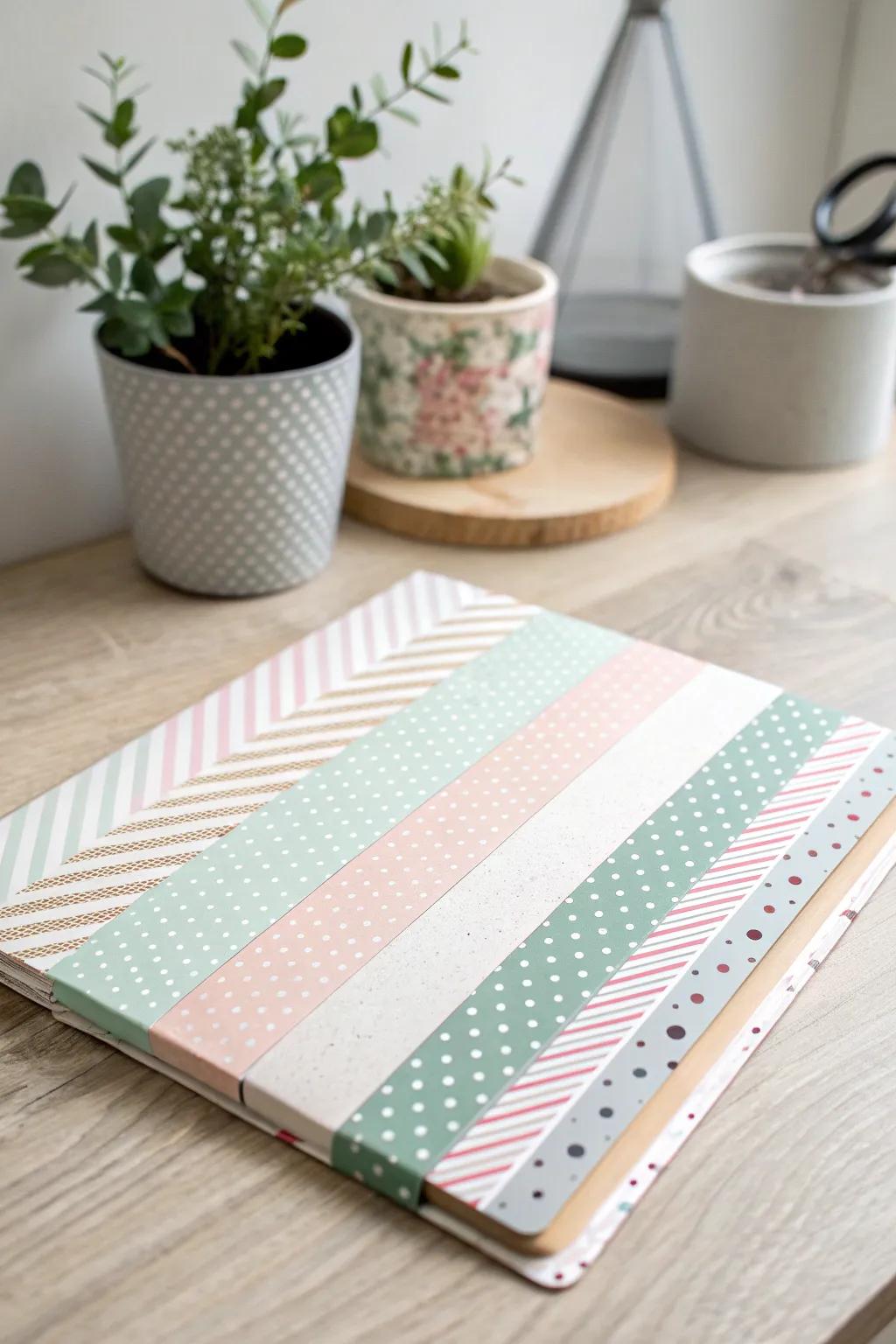 Transform your workspace with the simple elegance of washi tape wonders!