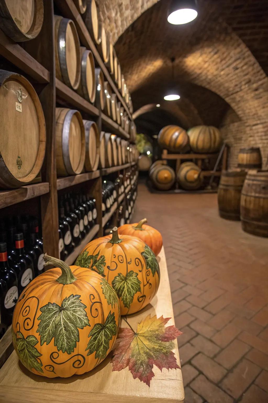 Grape pumpkins add a sophisticated touch to your decor.