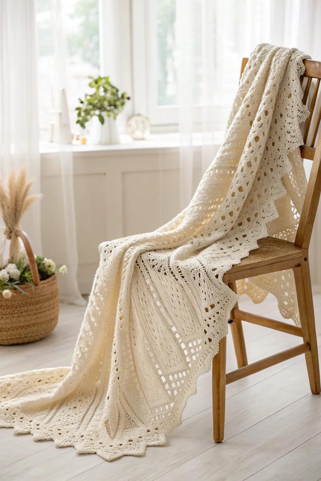 Wrap your little one in the elegance of lace - a perfect blend of beauty and comfort.