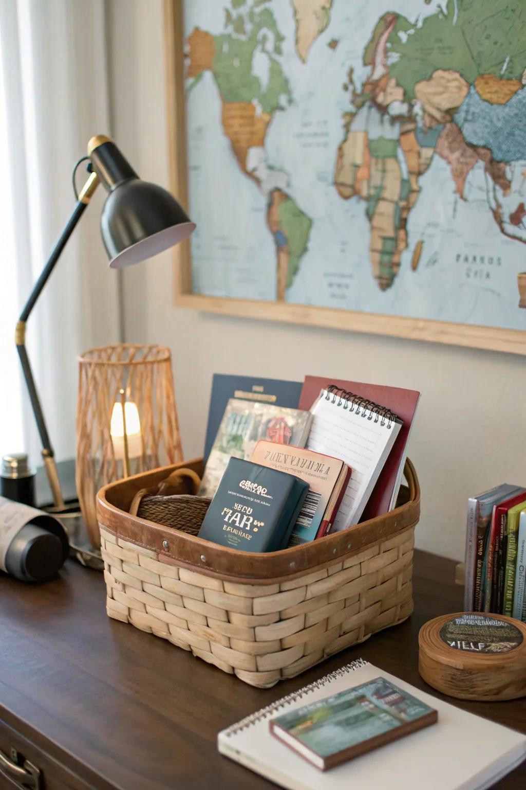 Ignite their wanderlust with a travel lover's basket.