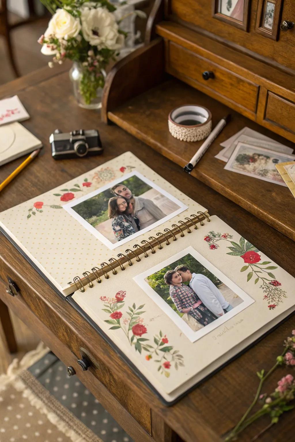 Capture memories in a personalized photo album.