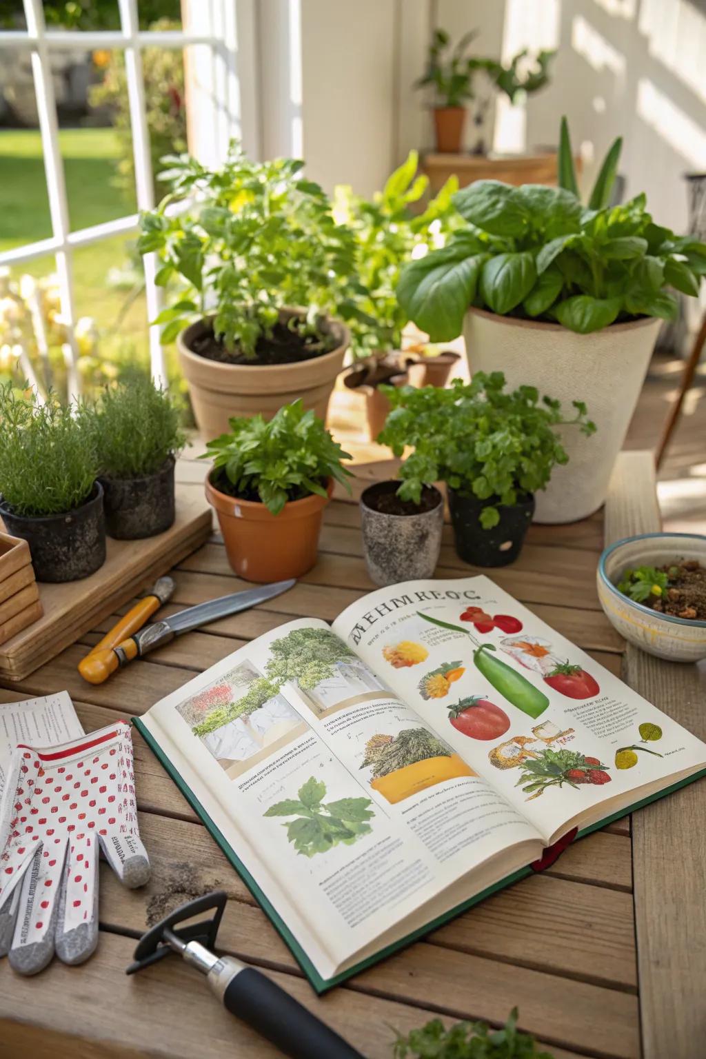 A vegetable garden book is an invaluable resource for gardeners.