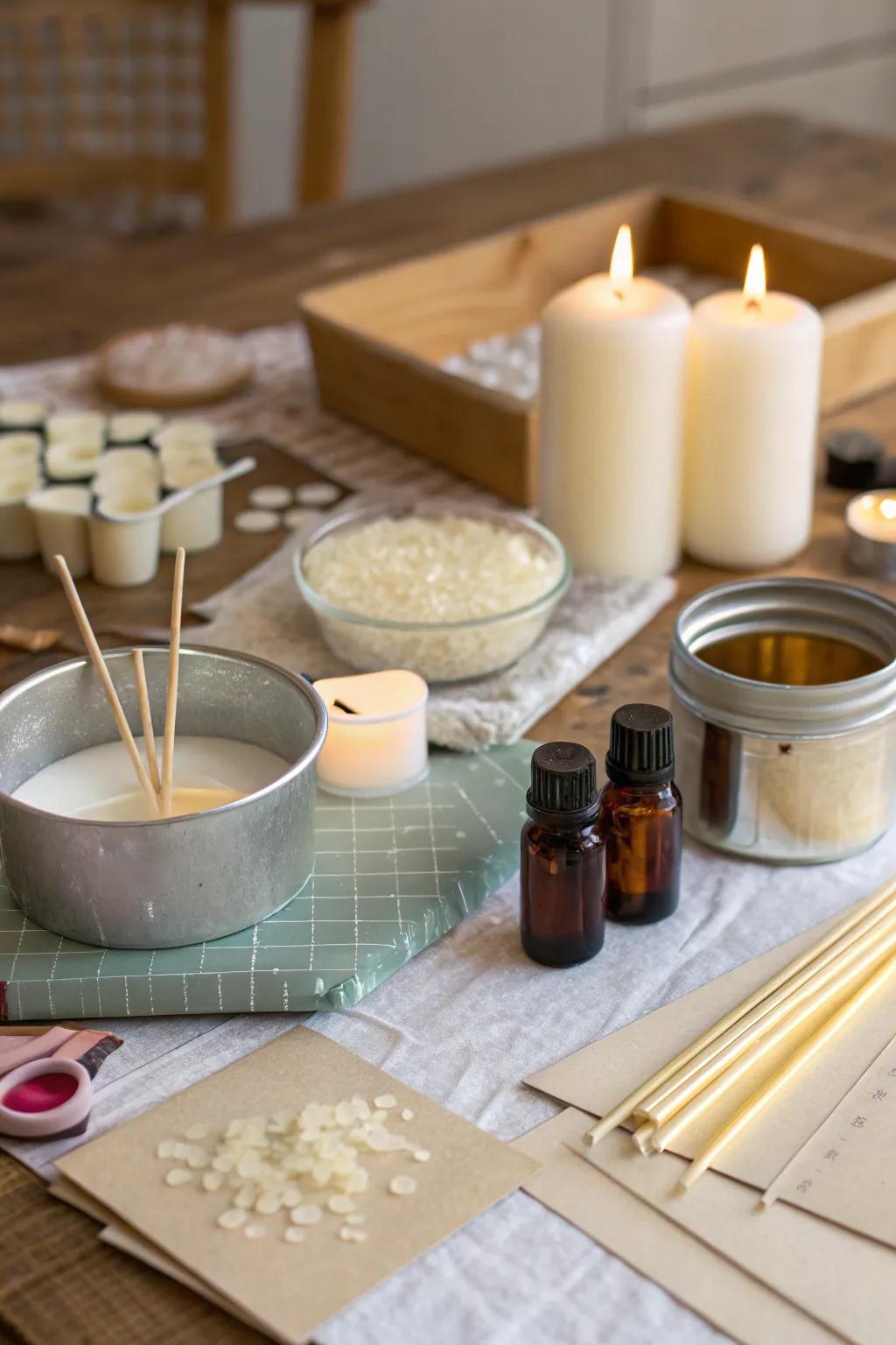 Unleash creativity with a DIY candle making kit.