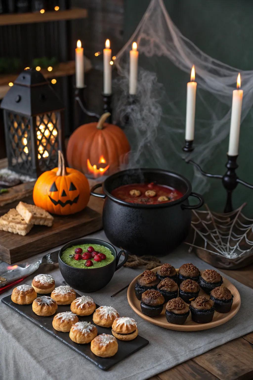 Creepy and creative dishes for a Halloween cooking contest.