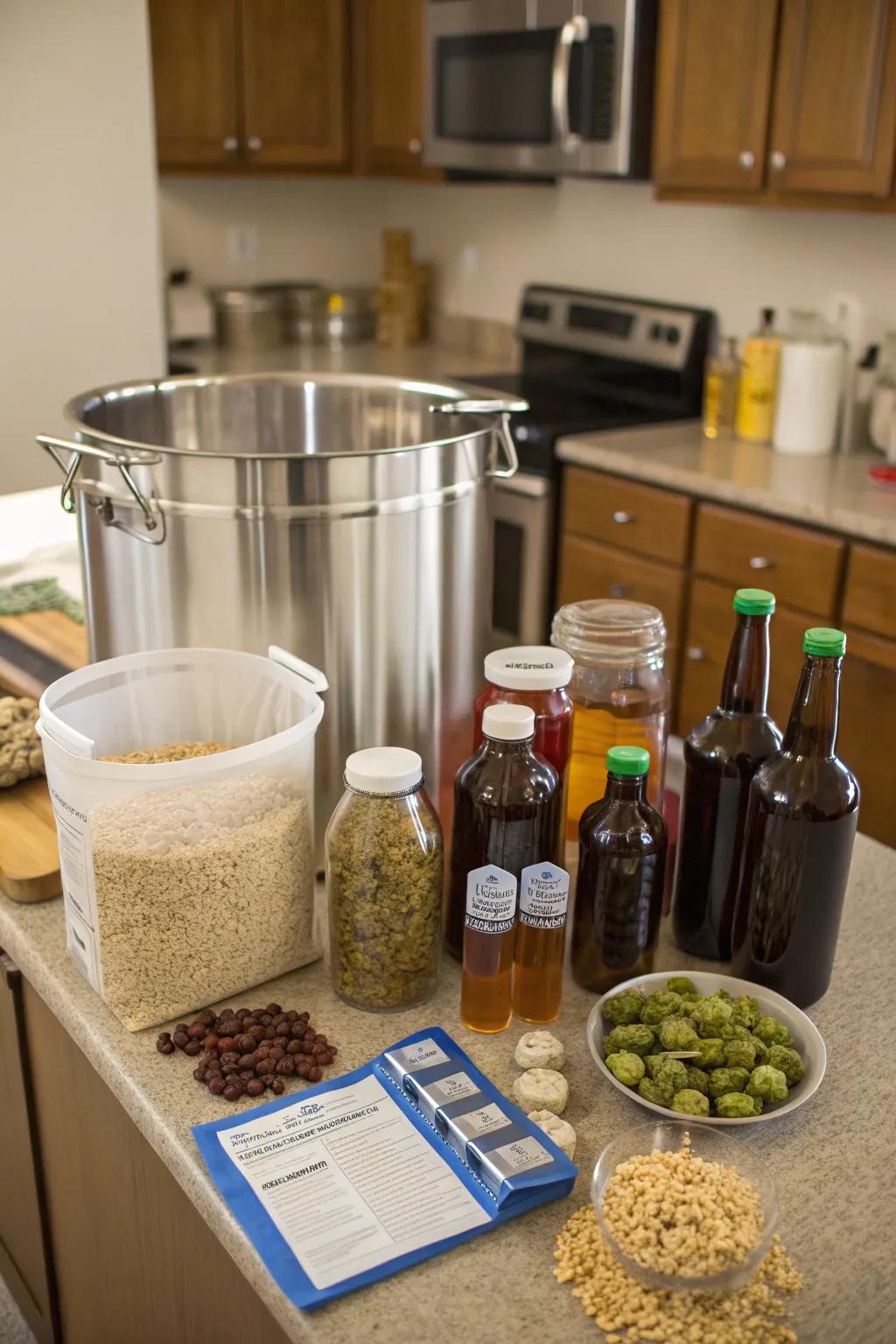 Start a new hobby with a complete home brewing kit.