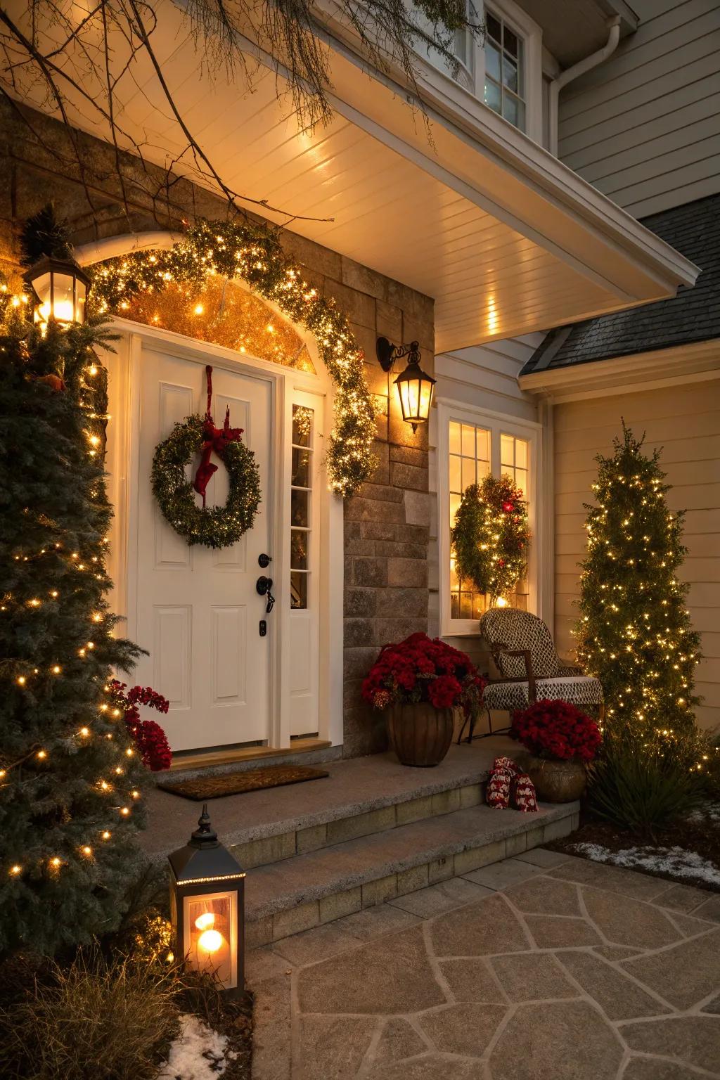 Seasonal decor keeps your entryway lively and relevant.