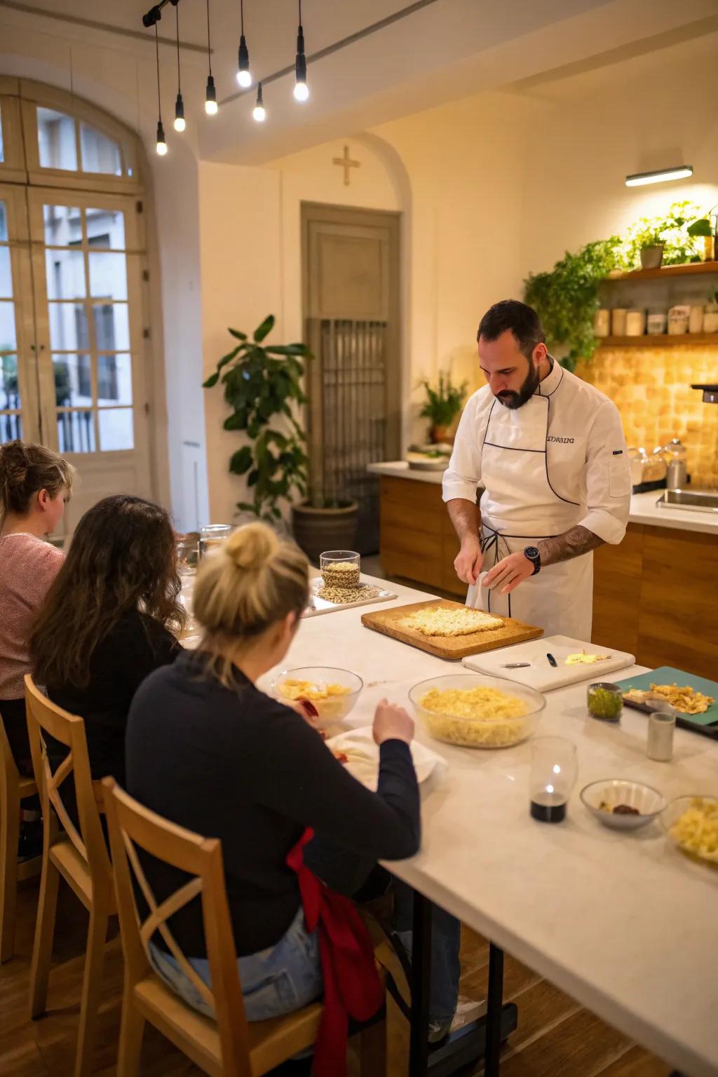 Learn and taste with a gourmet cooking class.