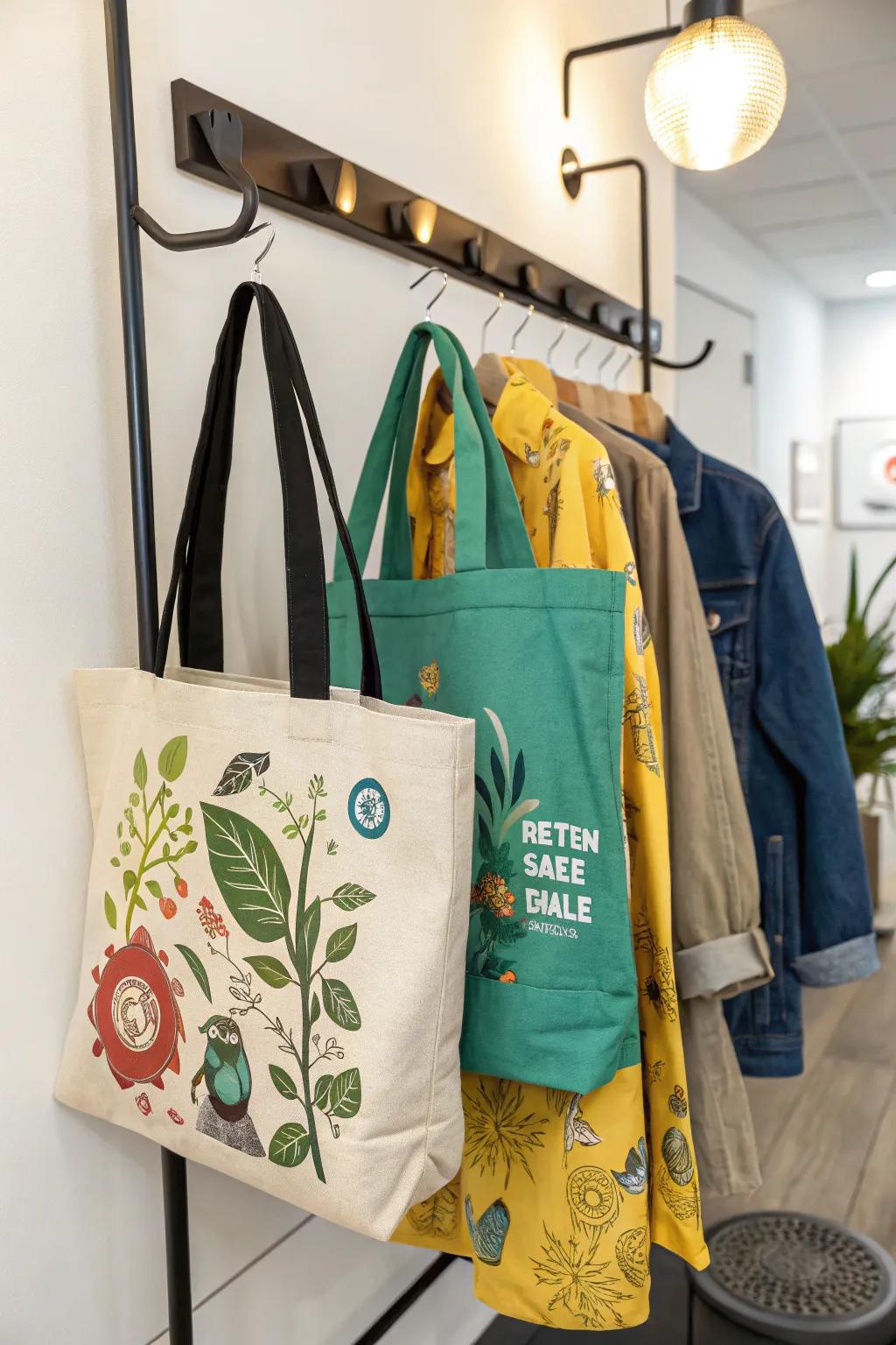 Eco-friendly and stylish, customized tote bags are the perfect favor.