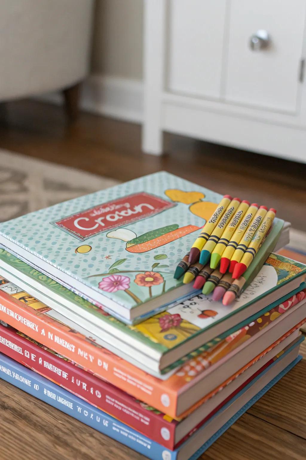 Coloring books that provide a peaceful and creative pastime for kids.