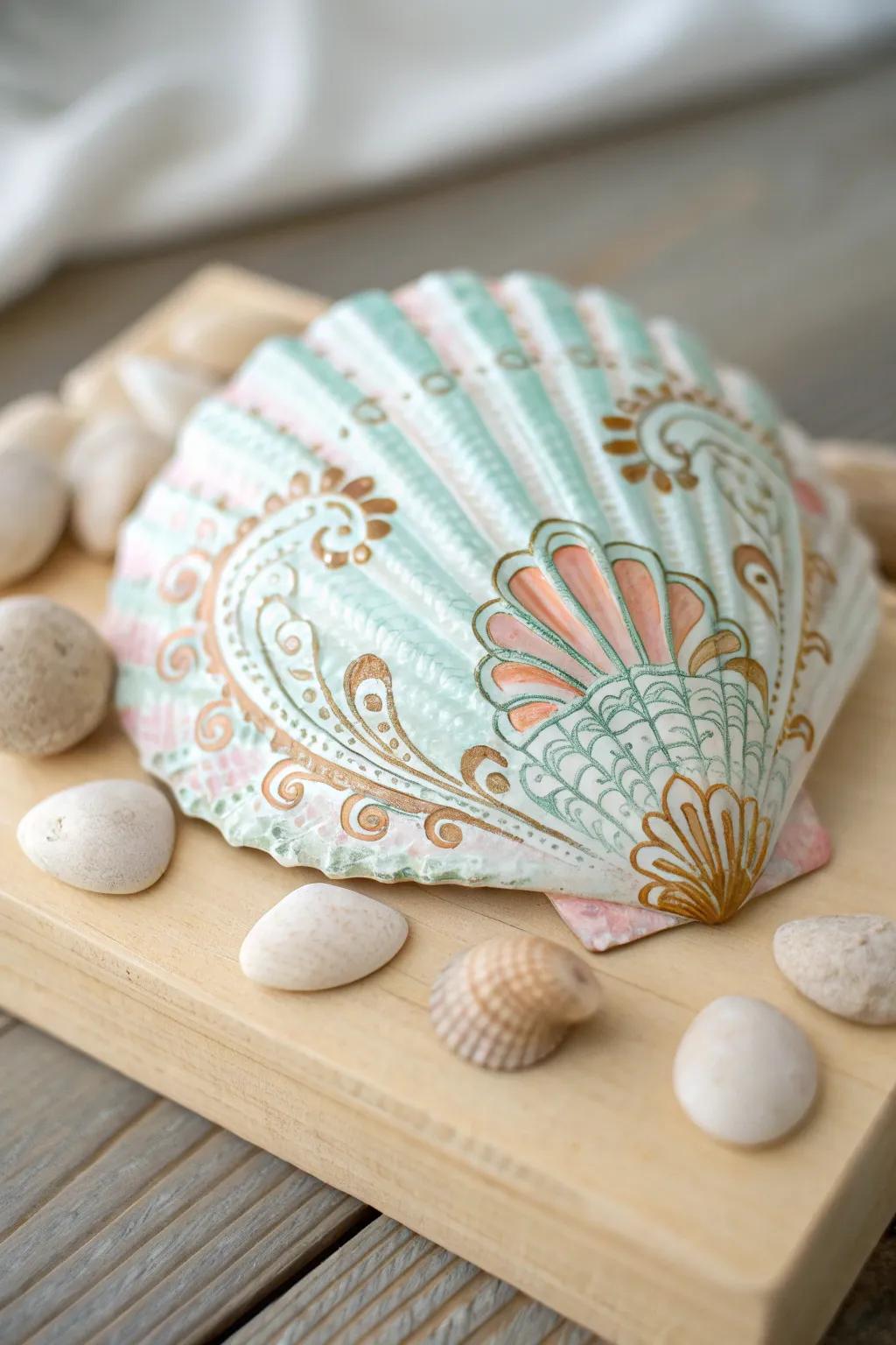 Capture the essence of your travels with nature-inspired shell art. A delicate blend of memories and craftsmanship.