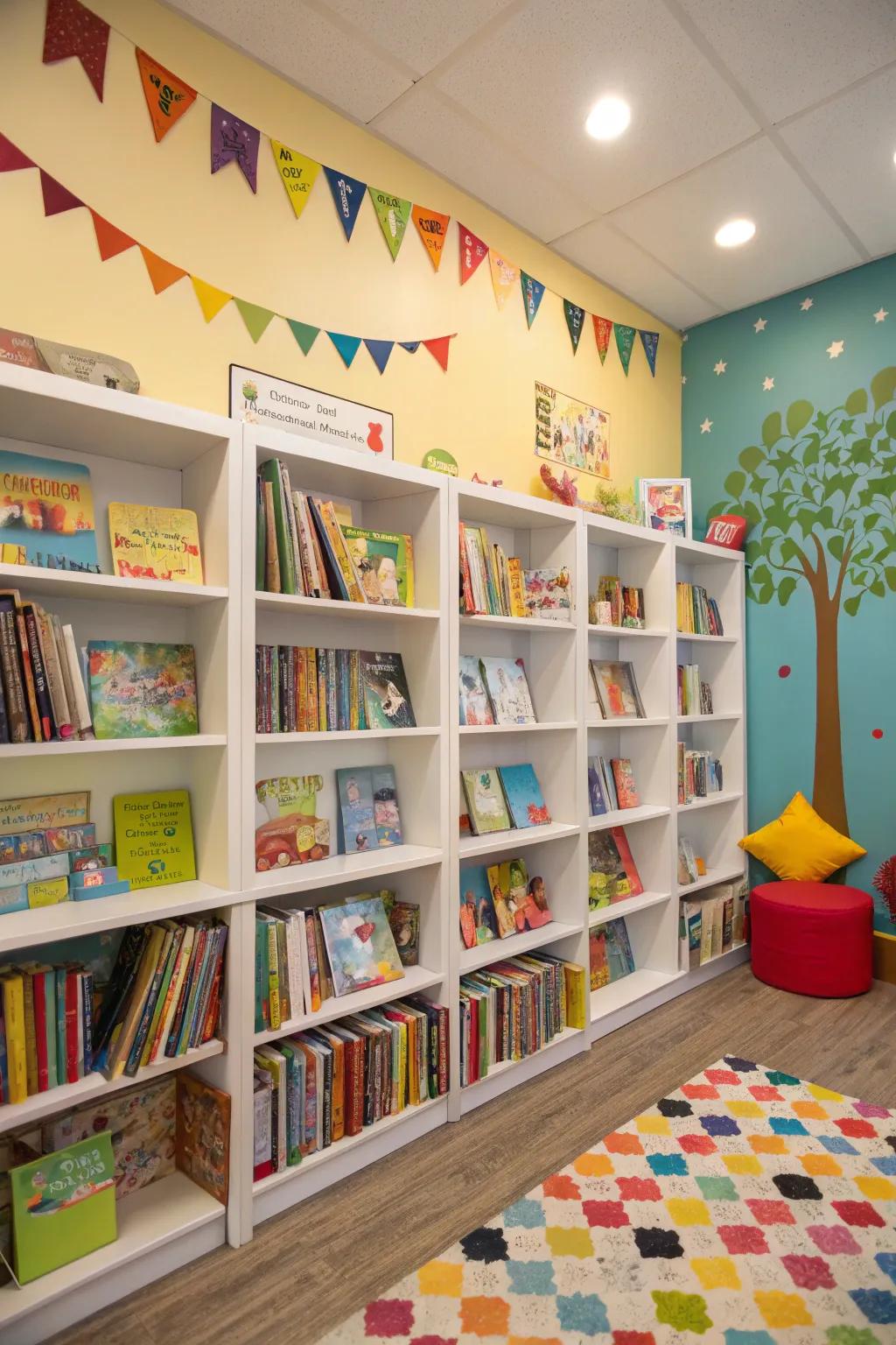 Corner shelves efficiently use space and add character to a room.