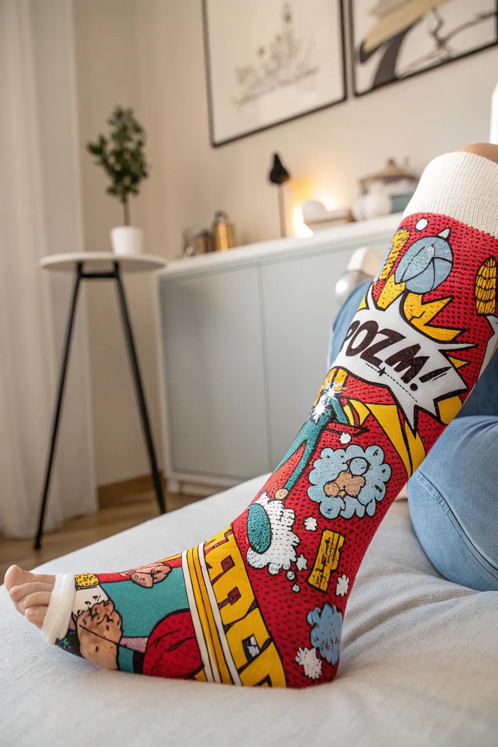 Transform your healing journey with a splash of comic book fun! 🎨✨ #ComicCastArt #HealingInStyle