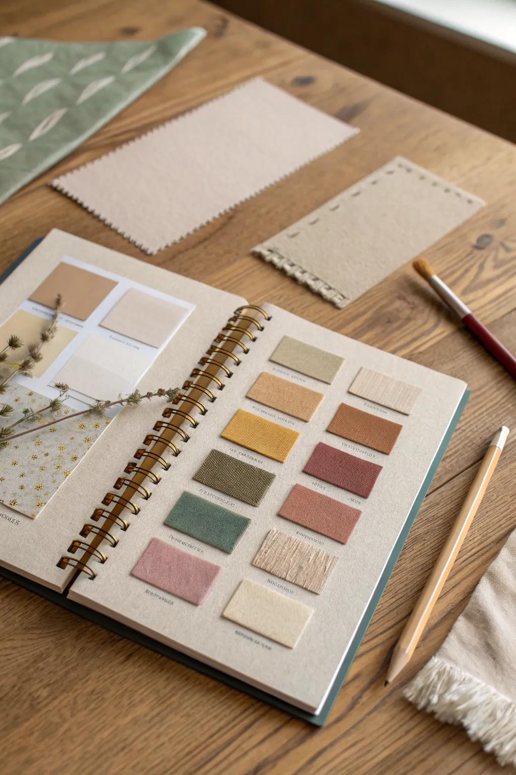 Find inspiration in simplicity with this Scandinavian-Boho mood board sketchbook. 🌿