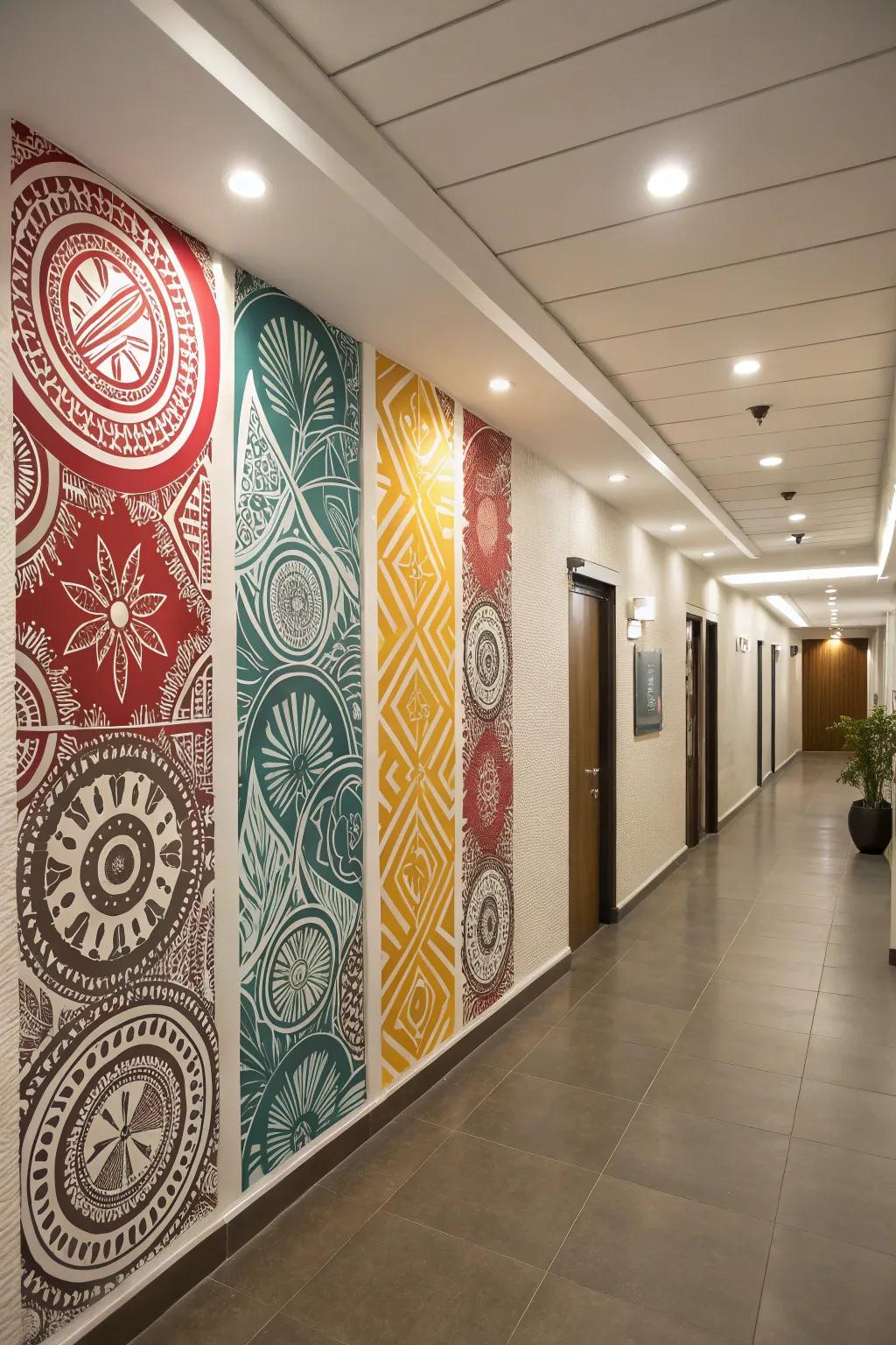 Stencils help achieve unified and professional-looking patterns.