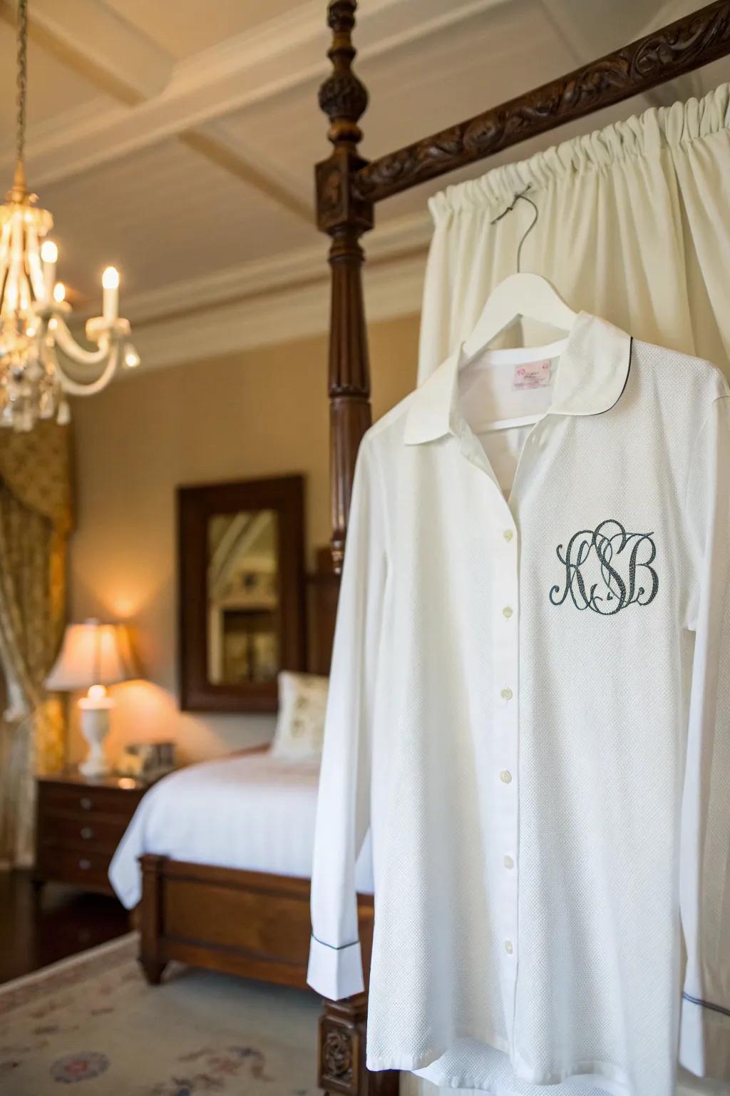 A classic monogrammed shirt for timeless elegance.