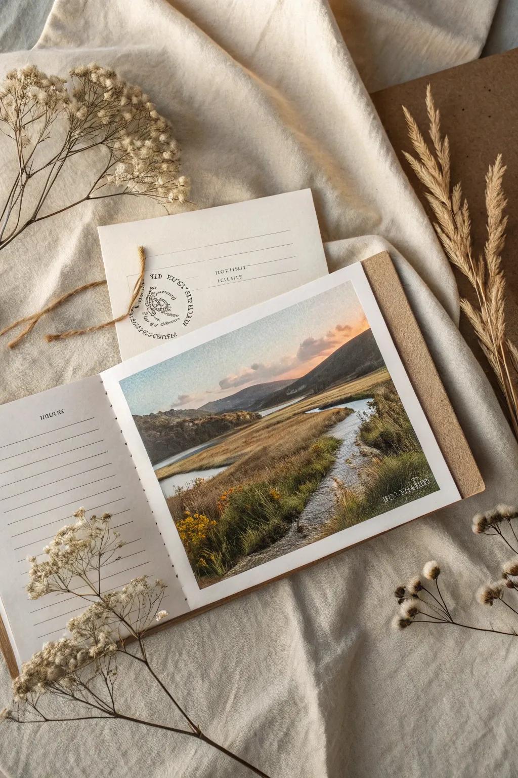 Capture your nature adventures with scenic postcards—where memories meet artistry.