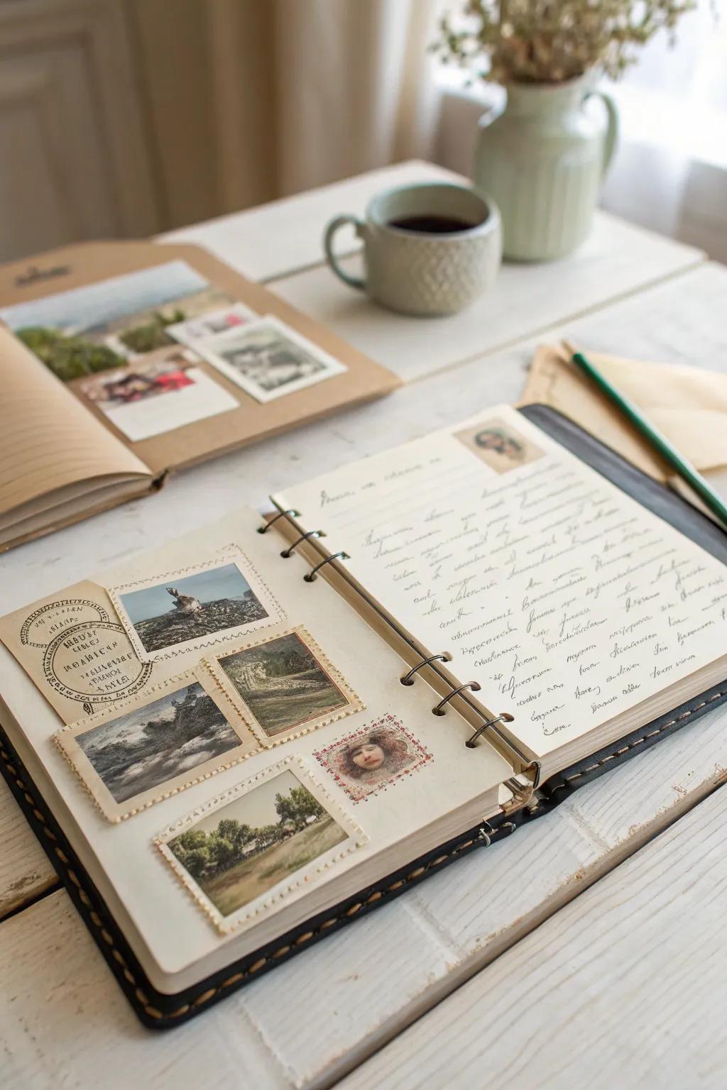 Transform your notebook into a journey through time with vintage postcard dividers. Discover the beauty of nostalgia and simplicity.