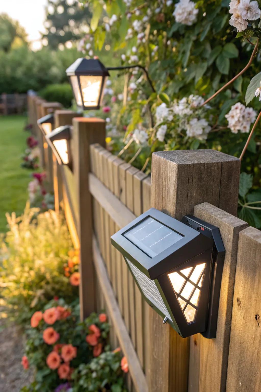 Solar sconces offer an eco-friendly lighting solution.