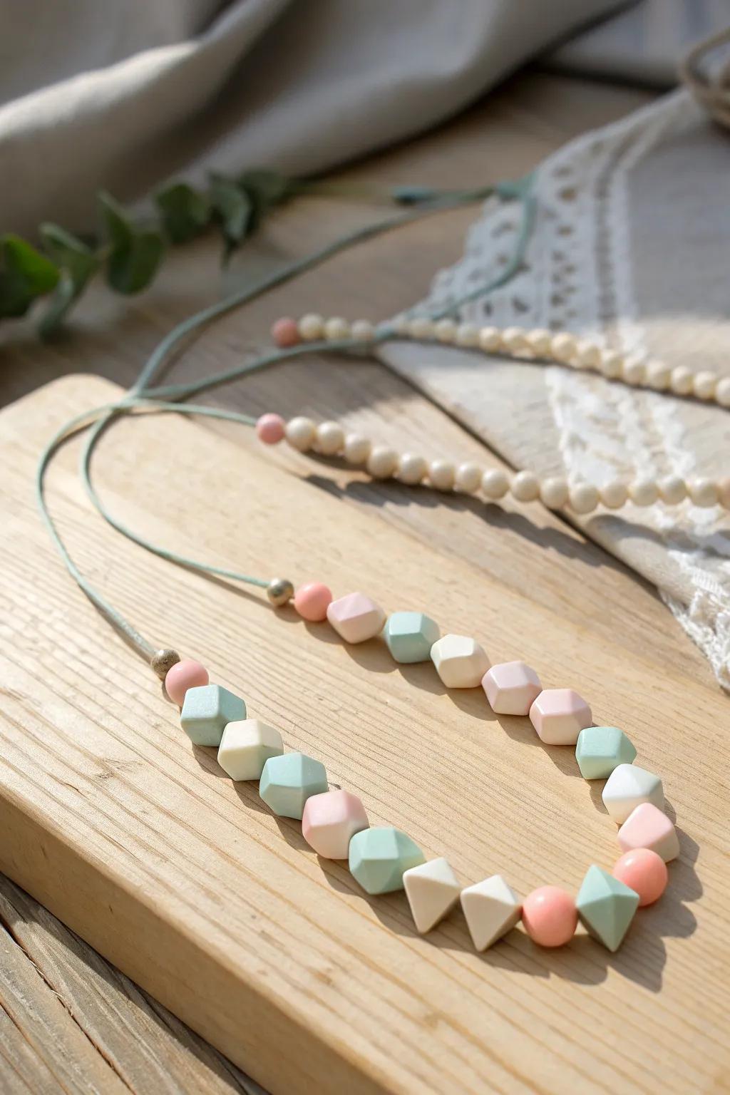 Embrace modern elegance with geometric bead patterns. Perfect for adding a touch of edge to your minimalist style.