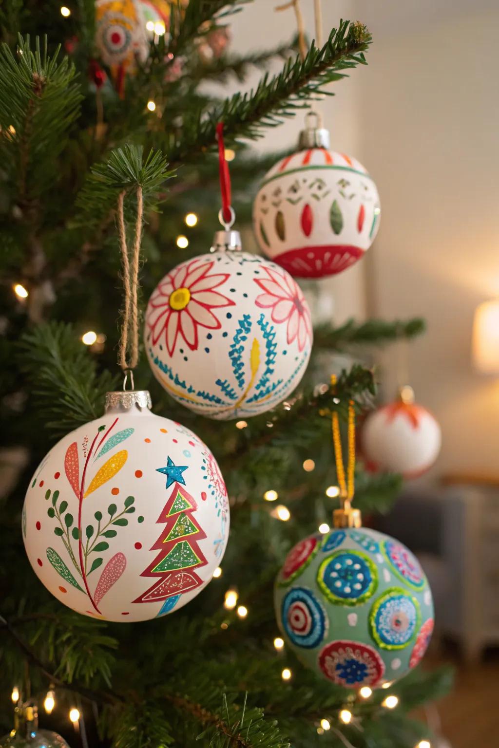 Make your holidays special with DIY puffy paint ornaments.