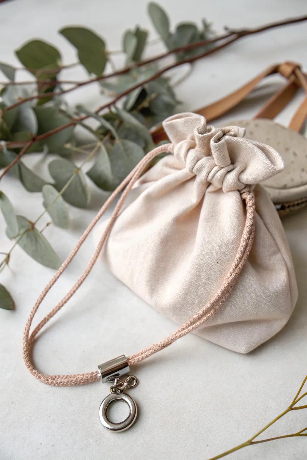 Elevate your casual style with a chic cord lock closure, blending minimalism with a touch of sporty elegance.