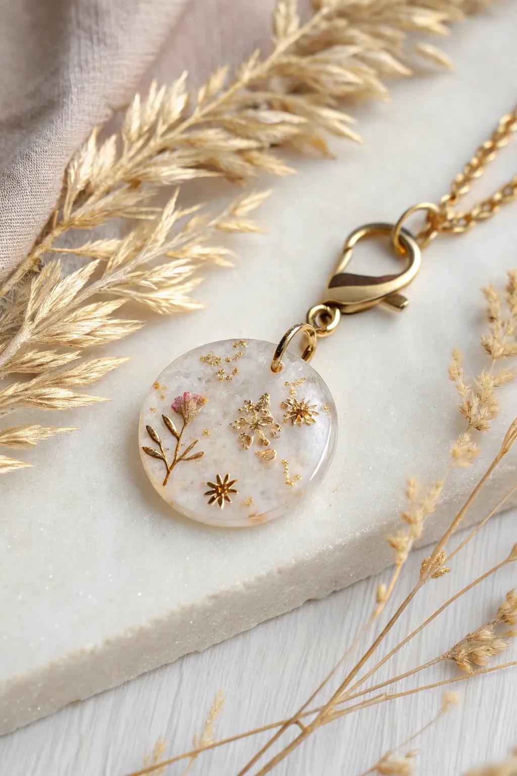 Discover the enchanting allure of metallic magic in resin art.