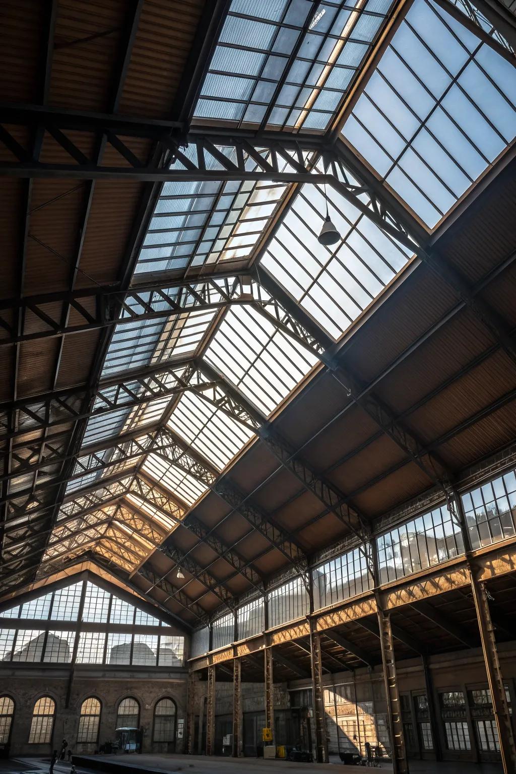 Illuminate your space with the striking design of a sawtooth roof—where industrial charm meets functional elegance.