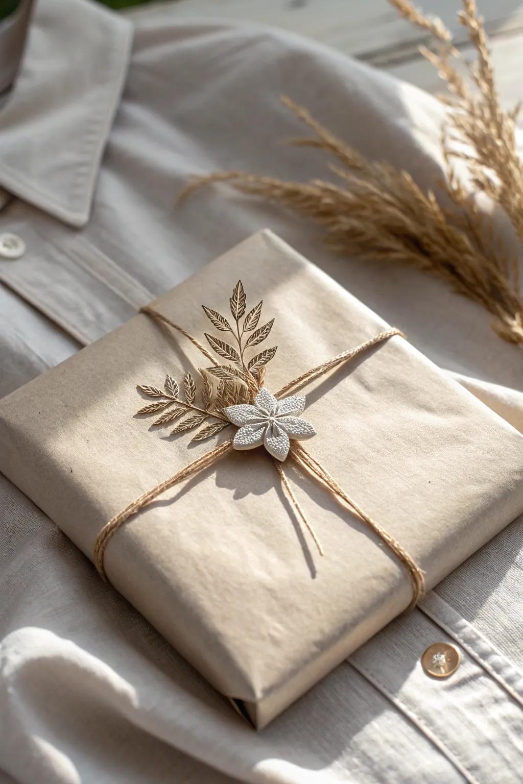 Elevate your gift wrapping with a touch of elegance and a keepsake charm.