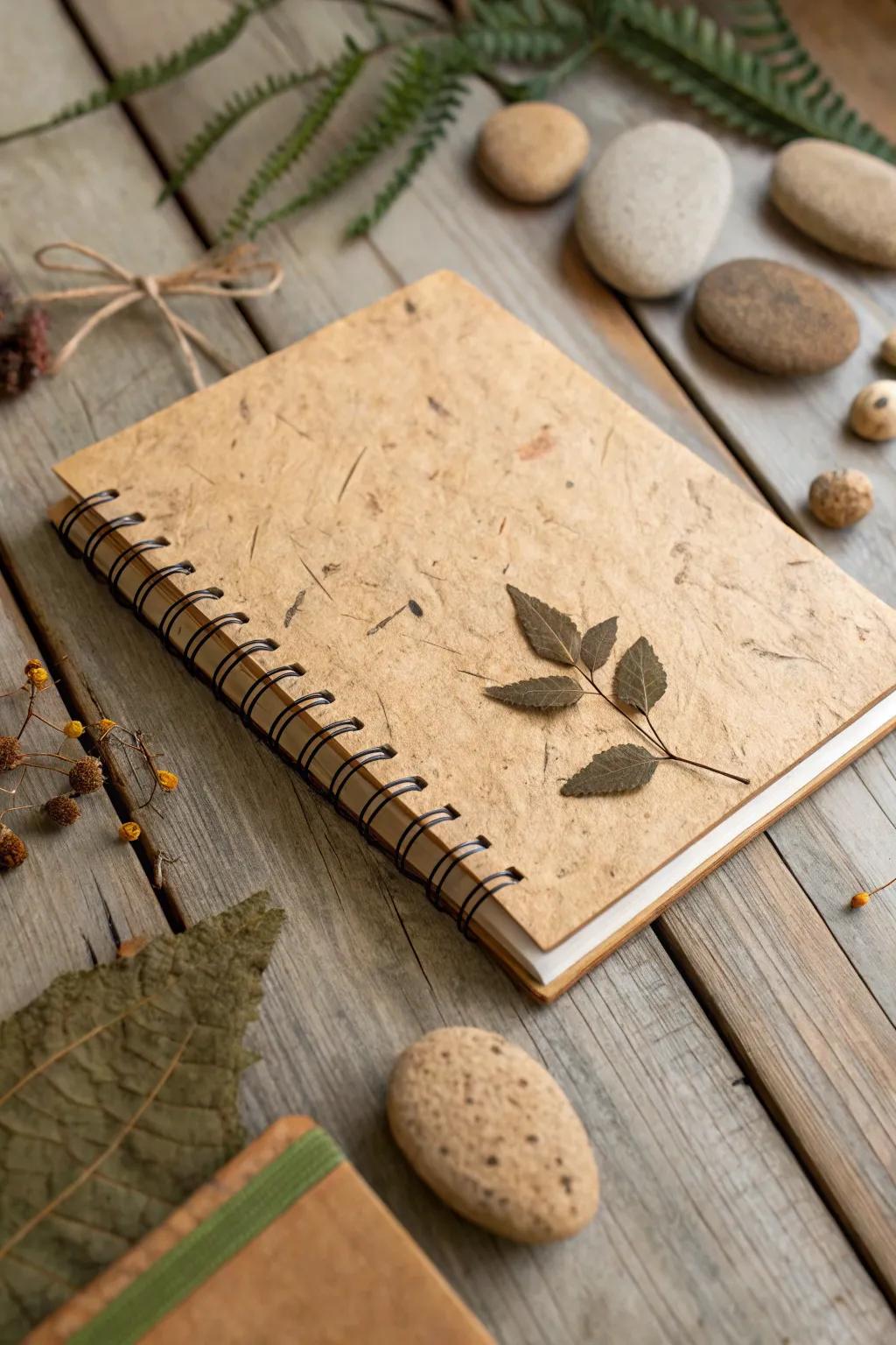 Bring the outdoors in with a nature-inspired textured cover.