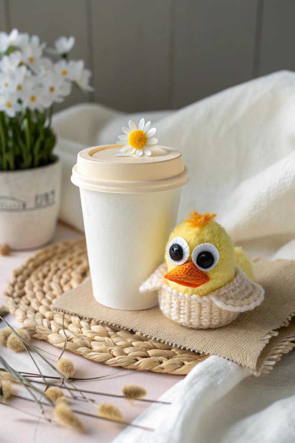 Embrace spring with this charming duckling craft, where simplicity meets creativity.