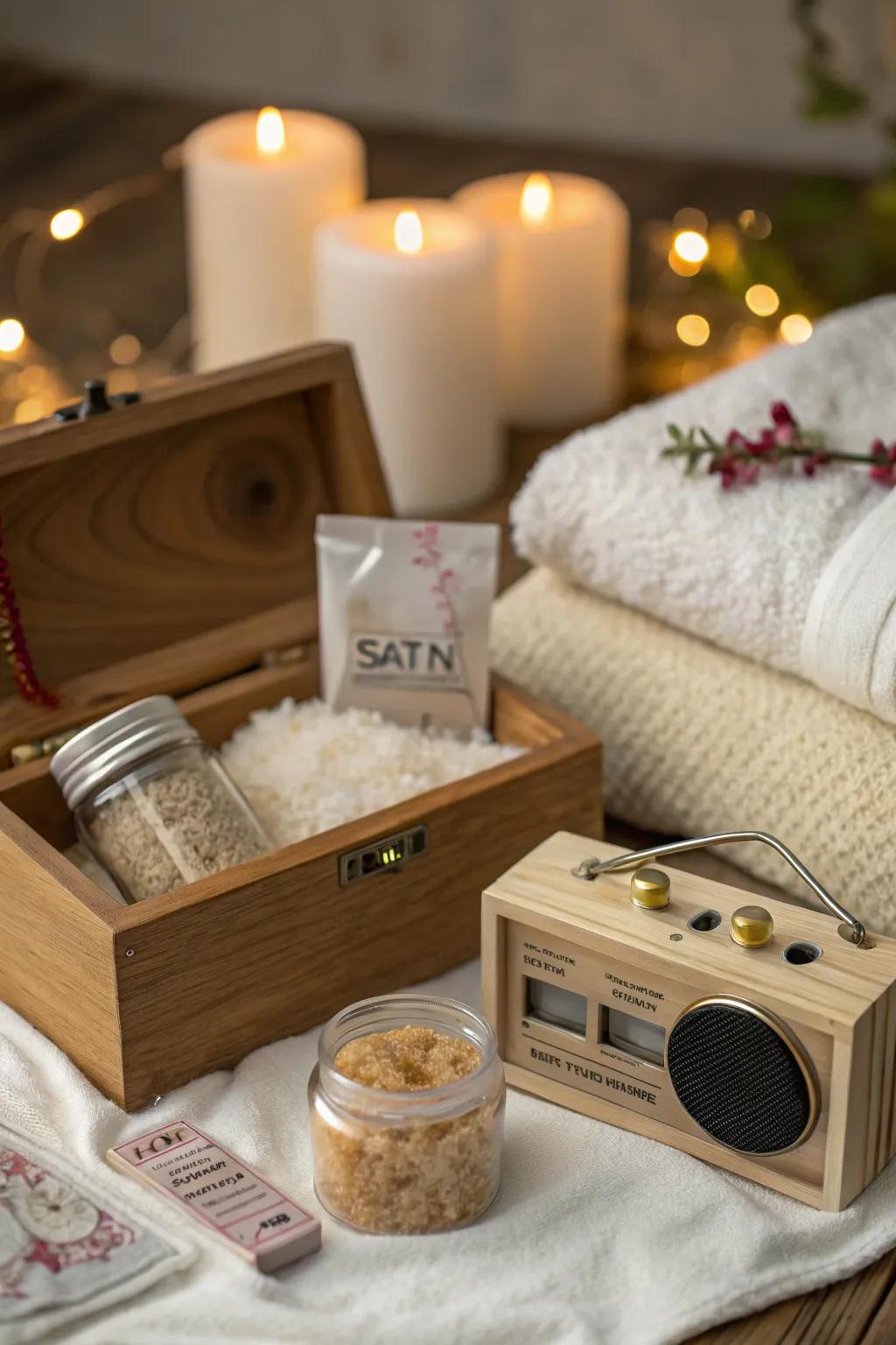 Indulge in a handcrafted spa night kit—your perfect escape into relaxation and craftsmanship.