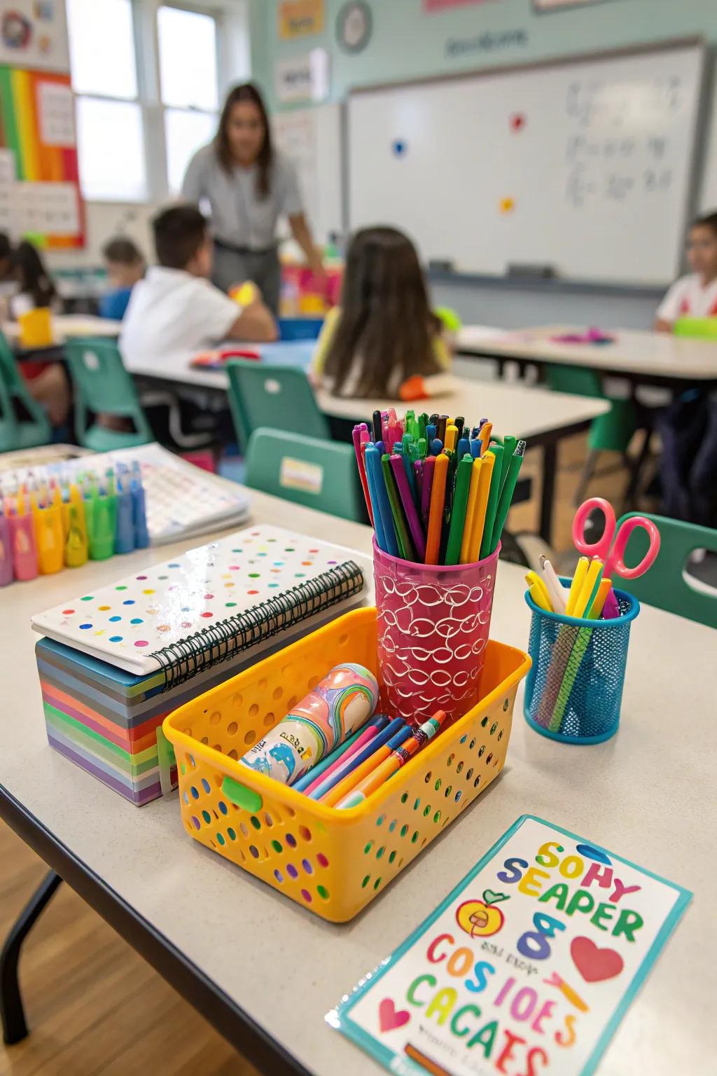 Transform a classroom with vibrant decor.