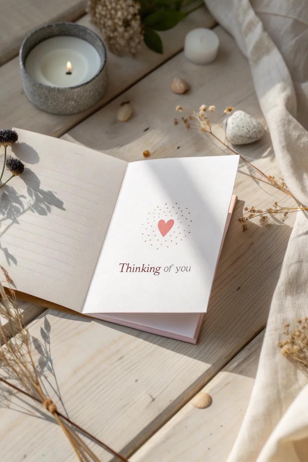 A heartfelt surprise: Discover the joy of pop-up elements in your 'Thinking of You' cards.