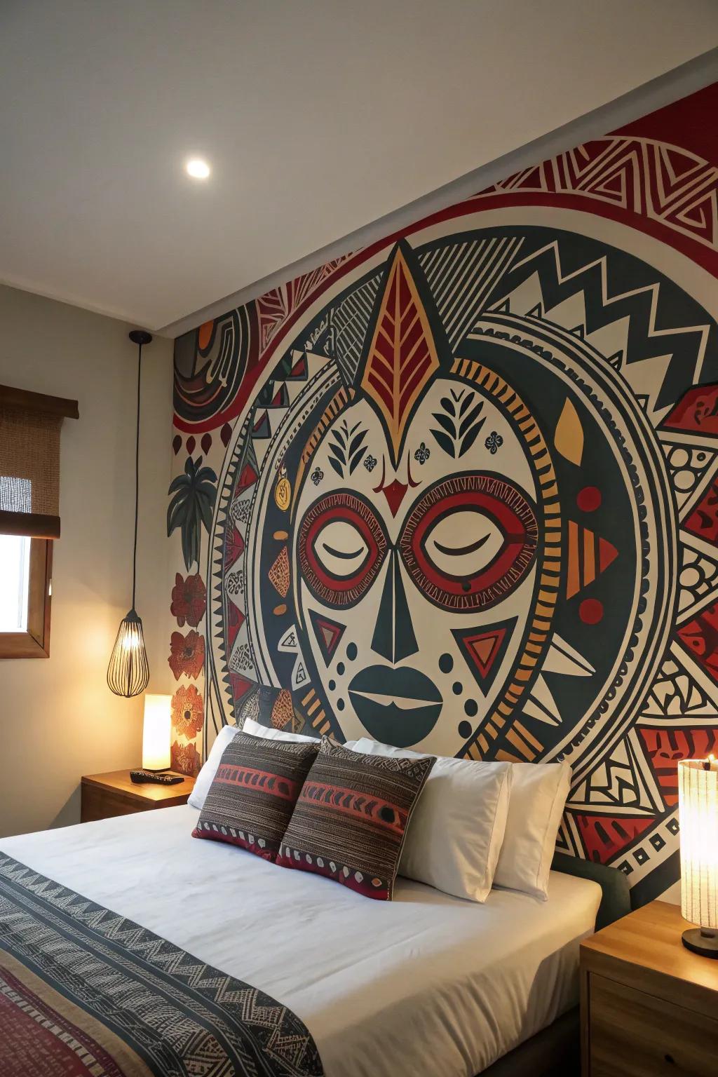 Wall murals make a bold and artistic statement.