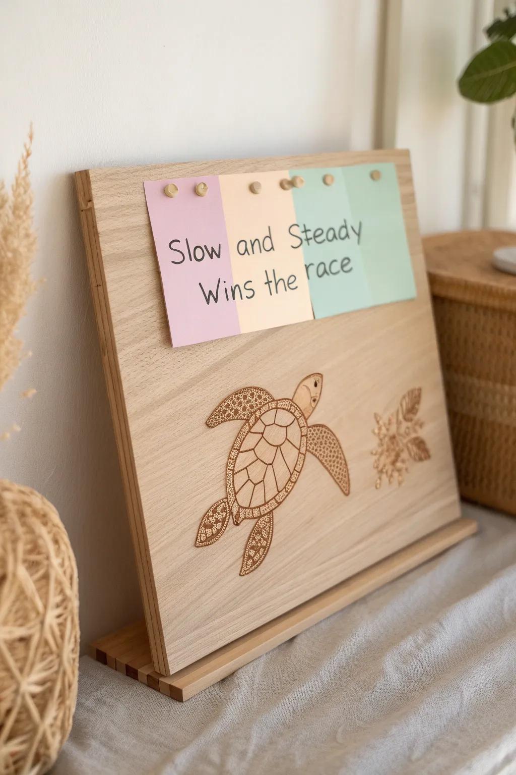 Embrace Positive Turtle Vibes with a touch of minimalist elegance 🌿🐢 #ScandinavianBoho