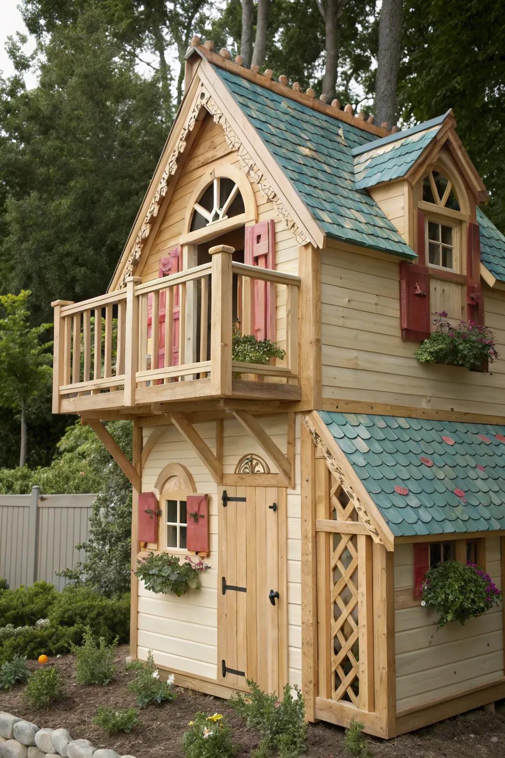 Discover endless joy in a handcrafted playhouse paradise, where imagination takes flight.