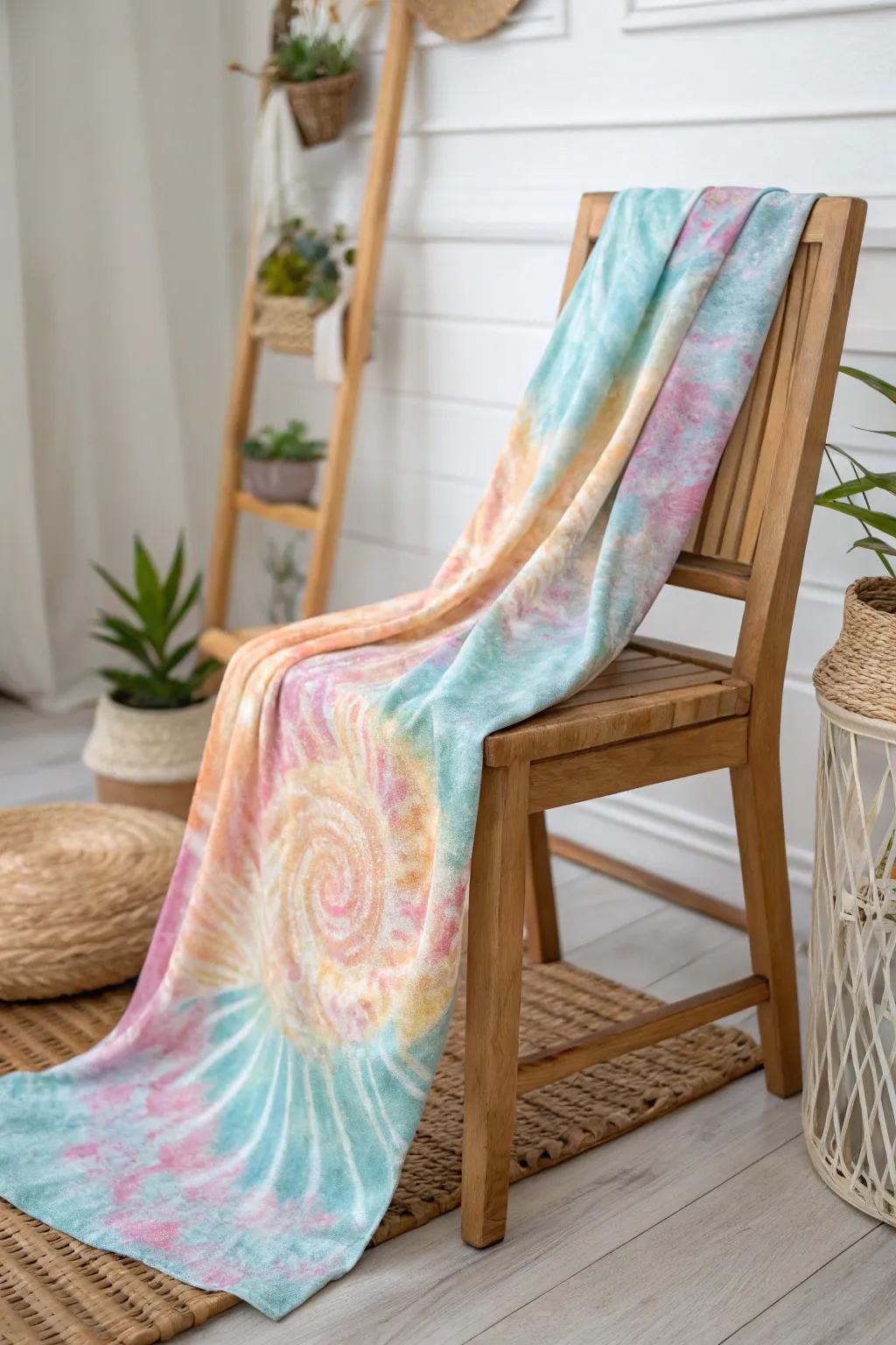 Transform your space with the elegance of marbled tie dye—where art meets simplicity.