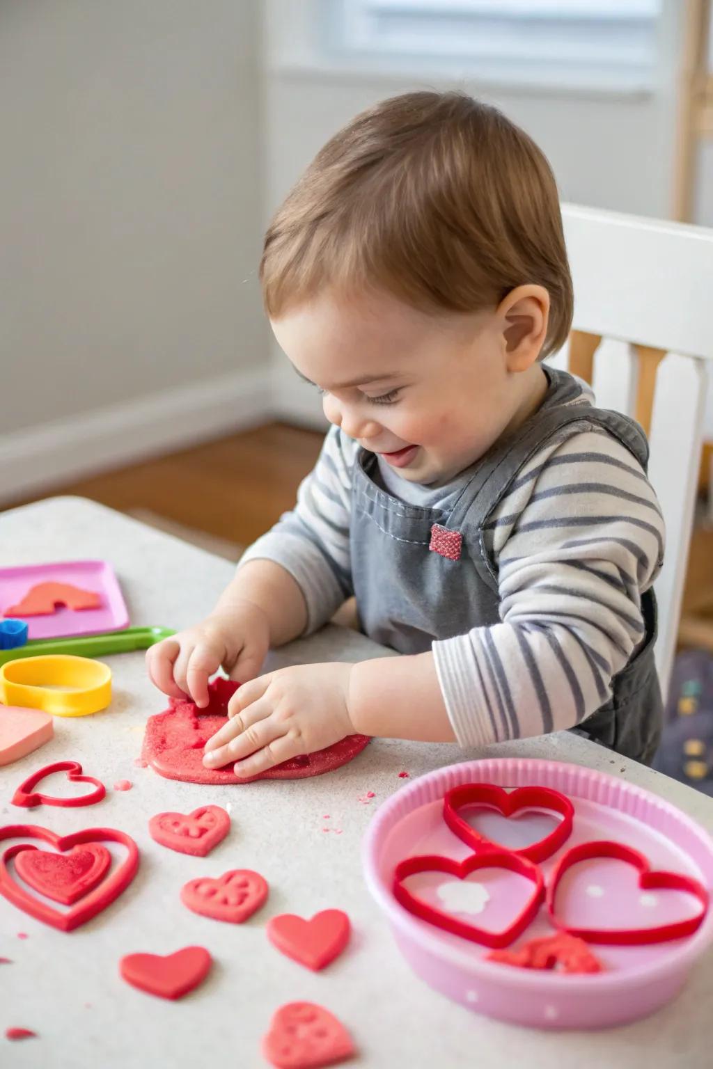 Play dough sets inspire creativity and tactile exploration.