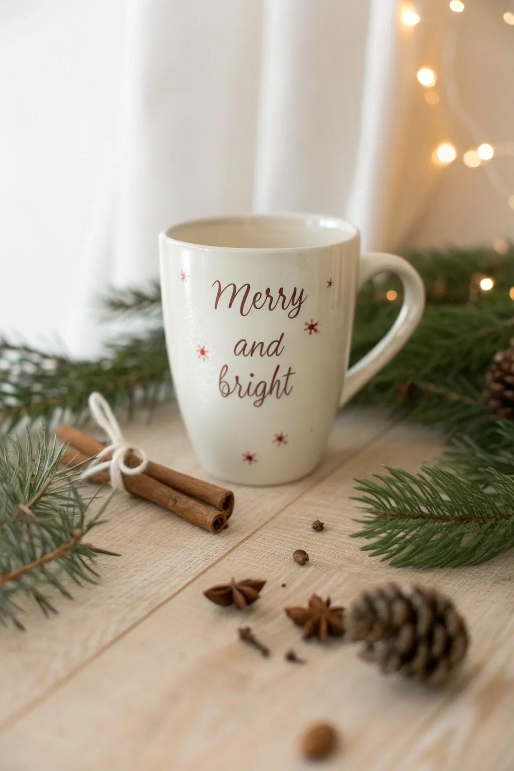 Sip your holiday cheer with a touch of minimalist elegance. #MerryAndBright